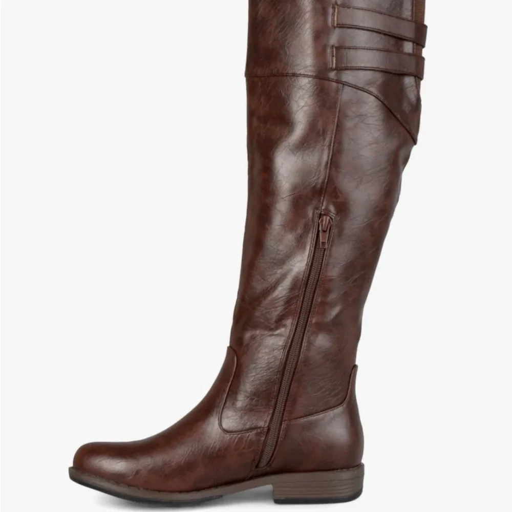 New Journee Collection Women's Tori Wide Calf Knee High Riding Boots size 9